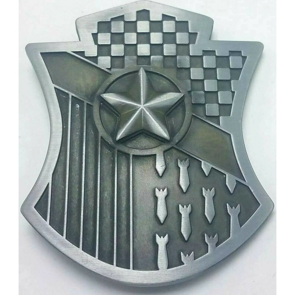 NOS Aquarius Belt Buckles Asstd America Shield Bombs Star Large Belt Buckle
